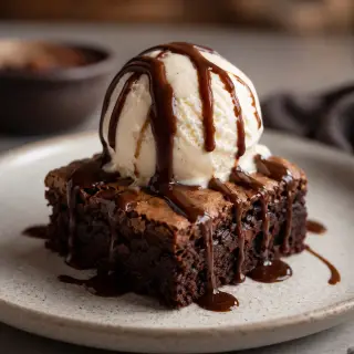 Brownie com Sorvete