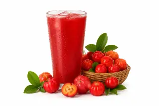 suco de acerola copo.