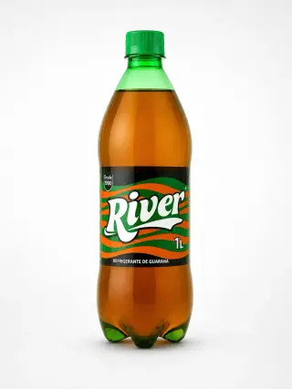 Refrigerante um litro River .